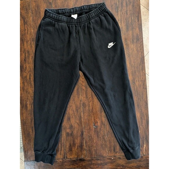 Nike Joggers Mens L Black Gym Training Sweatpants Fleece Adult - Picture 1 of 11